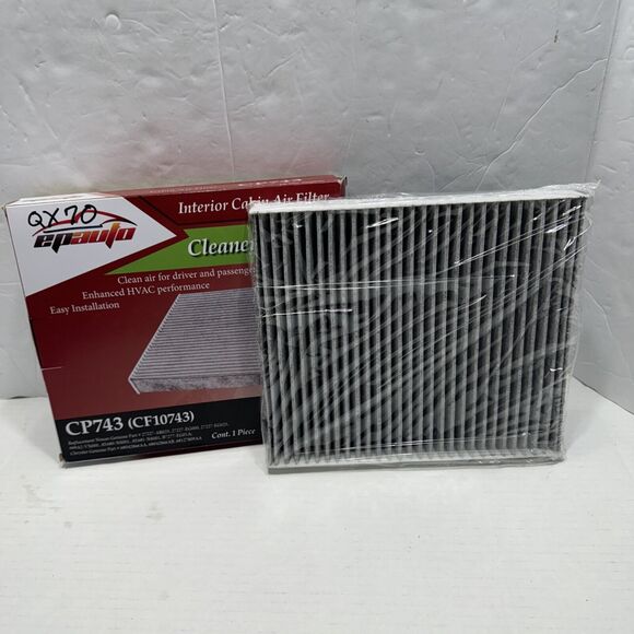 EP AUTO Interior‎ Cabin Air Filter Cleaner Airflow CP743 (CF10743)  New In Box - Picture 6 of 7